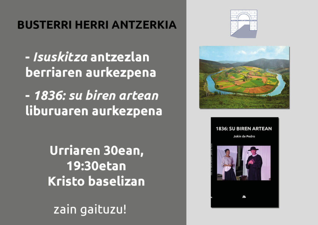 Aurkezpenaren gonbidapena Busterri Herri Antzerkia